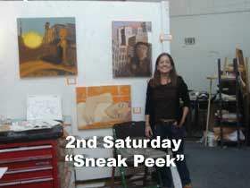 Melisa at art studio